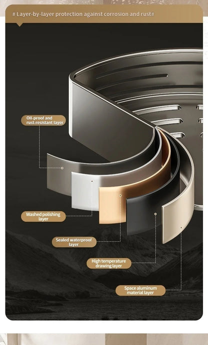 Saugnapf perforationsfreier Raum Aluminium Badezimmer Lagerregal Badezimmer Dreieckskorb Wandaufhänger Badezimmer Eckaufbewahrung