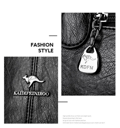 Genuine 3Layers High Quality Soft PU Leather Ladies Shoulder Crossbody Bags for Women  Luxury Handbags  Women  Designer A Main.