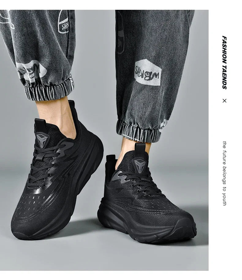 Men's Running Shoes Cushioning Outdoor Non-Slip Jogging Breathable Trainer Race Sneakers Luxury shoes Mesh Couple Off-road Shoes