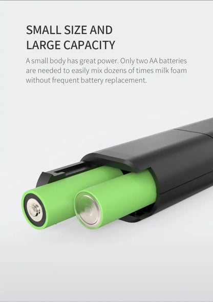 Electric milk frother, coffee frother, household mini milk frother, milk mixer, handheld wireless whipper.