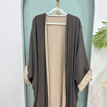 Open Modest Kimono Abaya Dubai Luxury Muslim Cardigan Coat Abayas for Women Islam Kebaya Caftan Marocain Robe Femme Musulmane