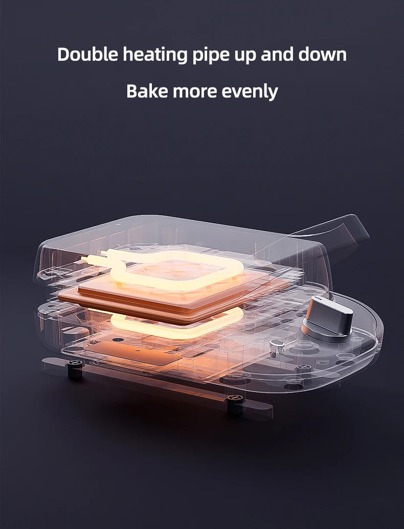 600W Electric Sandwich Maker Waffle Maker Multi-baker Breakfast Machine Toaster Baking Pancake Sandwichera Double Side Heat.