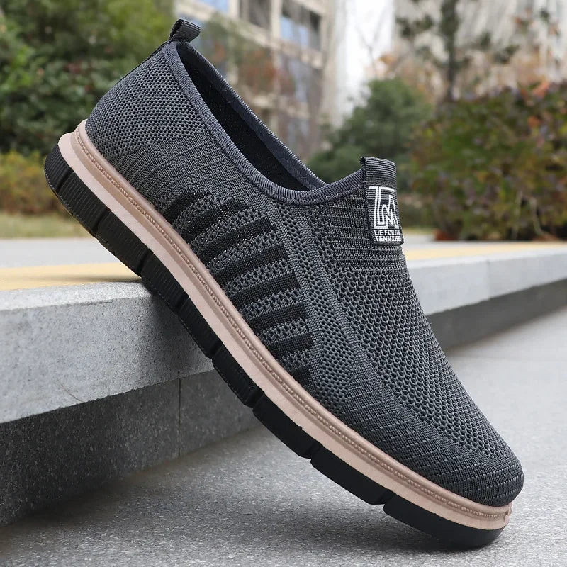 Men's Casual Sneakers Spring Summer Breathable Mesh Lightweight Soft Sole Antimicrobial Free Shipping Shoes.