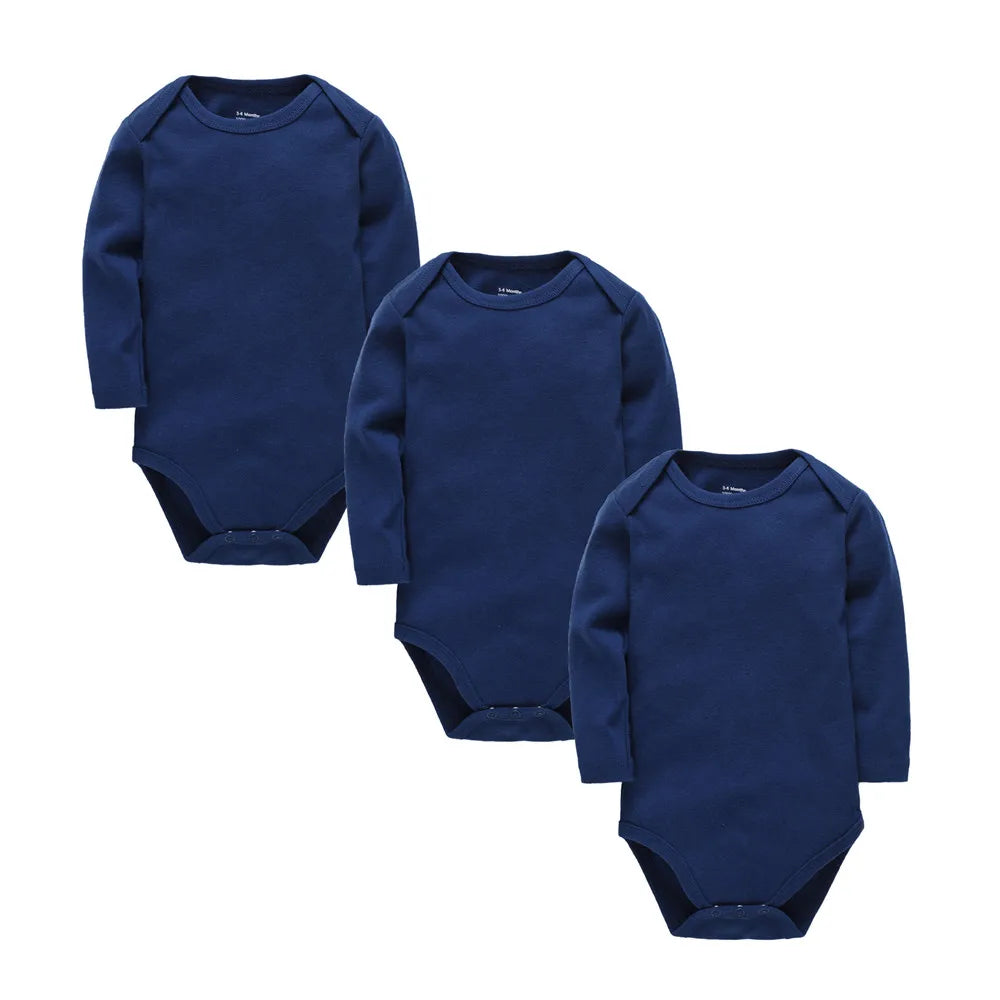 Solide weiße Babykleidung Langarm Baumwolle Baby Mädchen Jungen Body Neugeborenen Körper Bebe 0-24 Monate Säuglingsoverall.