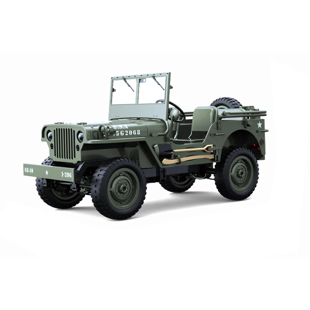 JJRC C8815 RTR 1/10 2.4G 4WD RC Car Off-Road Climbing LED Light Optional Winch Canopy Metal Frame Rock Crawler Vehicles Models