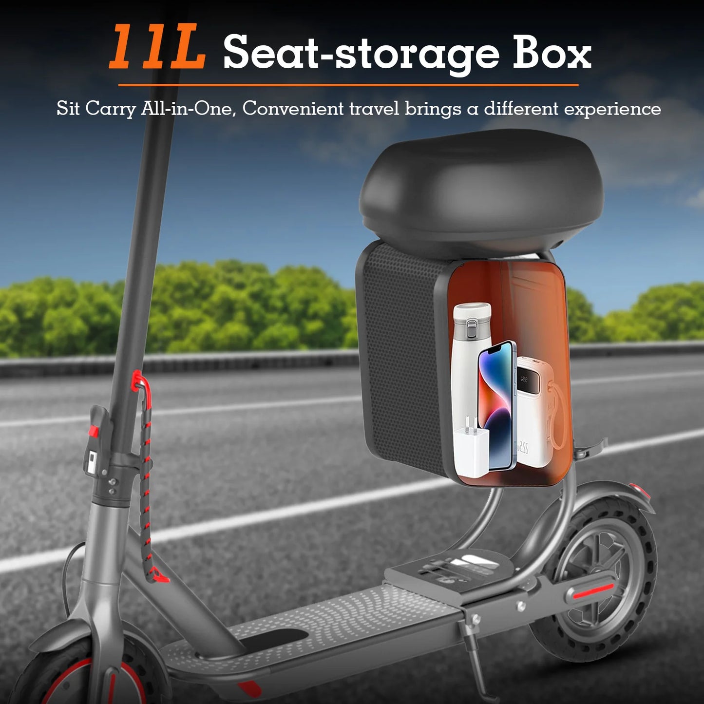 2025 New JUICEASE TX01XB Electric Scooter with Seat 350W 36V 25KM Long Range 31KM/H Smart App with Storage Compartment EScooter.