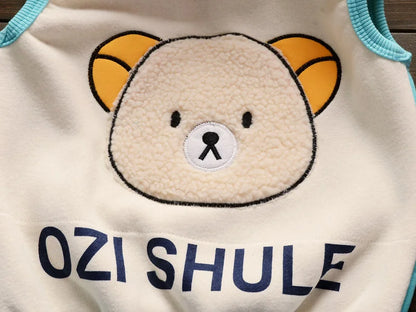 Baby Warm Clothes Sets Autumn Winter Boys Girl Thick Velvet Sport Suits Kids Clothes Outfits Infant Tops+Vest+Pants 3Pcs 0-4Y.