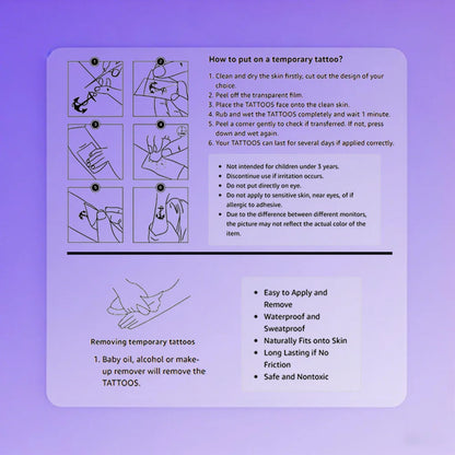 54 stücke Temporäre Tattoo Drachen Cartoon Panda Pfau Wasserdicht langlebige Körper Aufkleber Chamäleon Für Arme Wangen Mädchen.