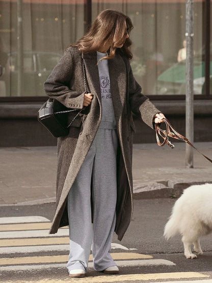 Bornladies Embroidered Hoodie Pants 2-piece Set Autumn New Casual Pants Women's O-neck Pullover Hoodie Suit.