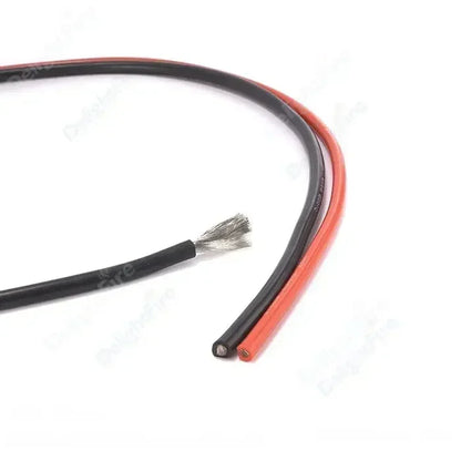 Silicone Cable Solar Panel Electrical Wire Heat Resistant Red Black 24 22 20 18 16 14 12 10 8 6 4 awg gauge for Car Auto Battery.