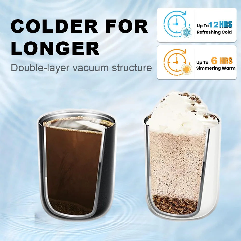 Thermos Bottle for Coffee Thermal Cup for tea Mini Tumbler Insulated Vacuum Flask Mug Stainless Steel Leakproof Travel Drinkware.