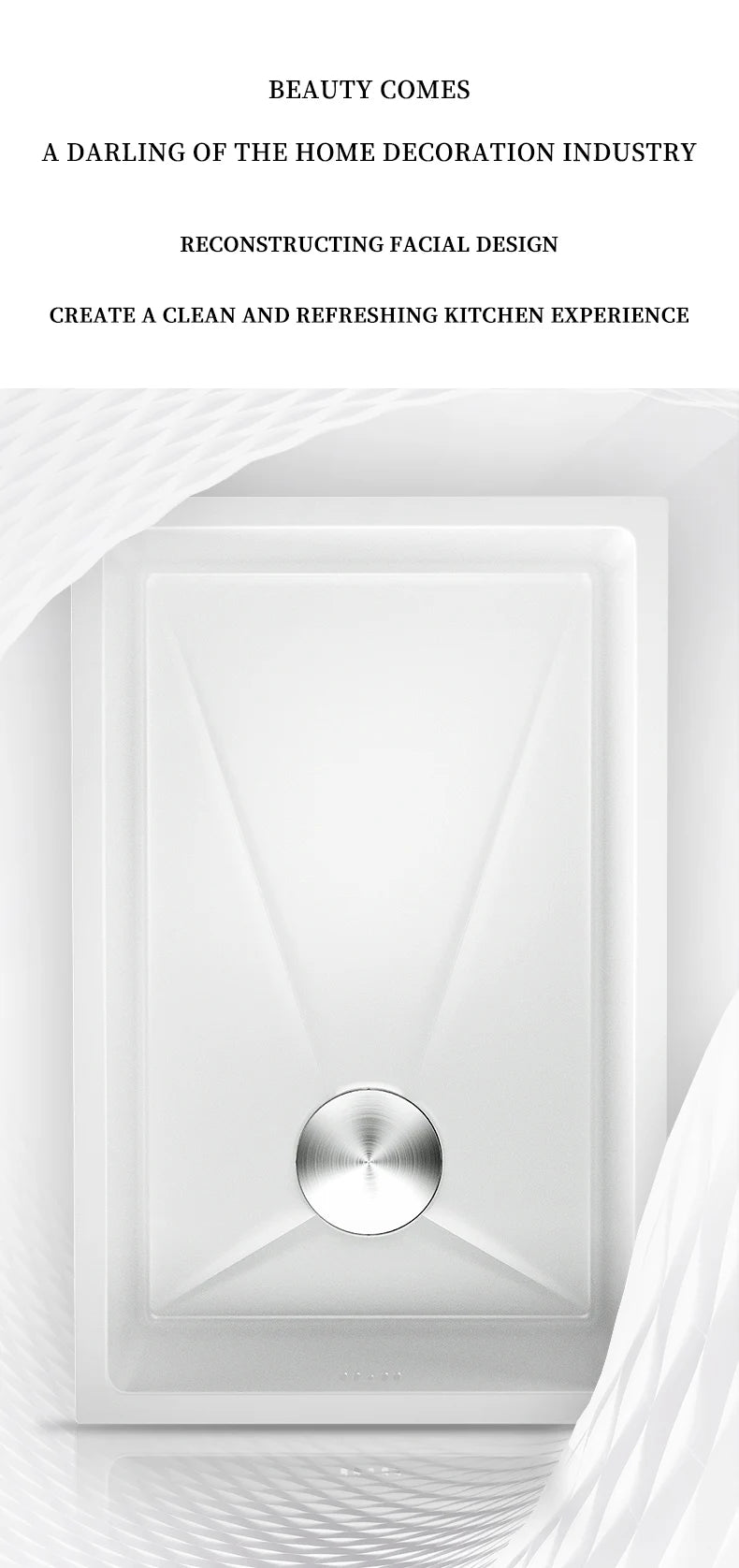 White Stainless Steel Kitchen Sink with Digital Display Multifunction Waterfall Faucet large Wash Basin for Kitchen Accessories