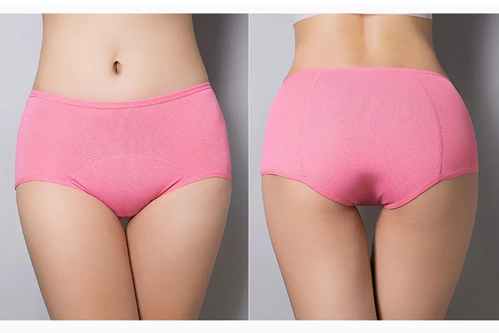 10pcs Leak Proof Menstrual Panties High Waist Women Period Underpants Plus Size 8XL Physiological Waterproof Briefs Wholesale