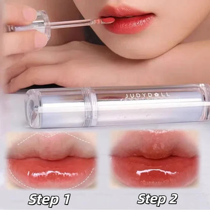 Judydoll Lip Glaze Mirror Shine Watery Lipstick Non-Stick Cup Long Lasting Moisturising Lip Tint Waterproof Makeup Cosmetics.