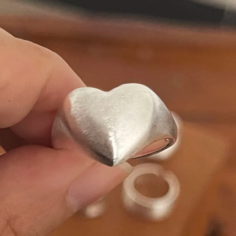 925 Sterling Silver Rings for Women Couple Minimalist Handmade Simple Wide Moon Ring Set Party Jewelry Gift Prevent Allergy.