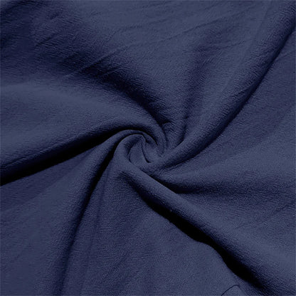 Autumn New Men's Cotton Pants Solid Color Button Drawstring Design Casual Loose Fit Cozy Trousers Simple Style Long Pants