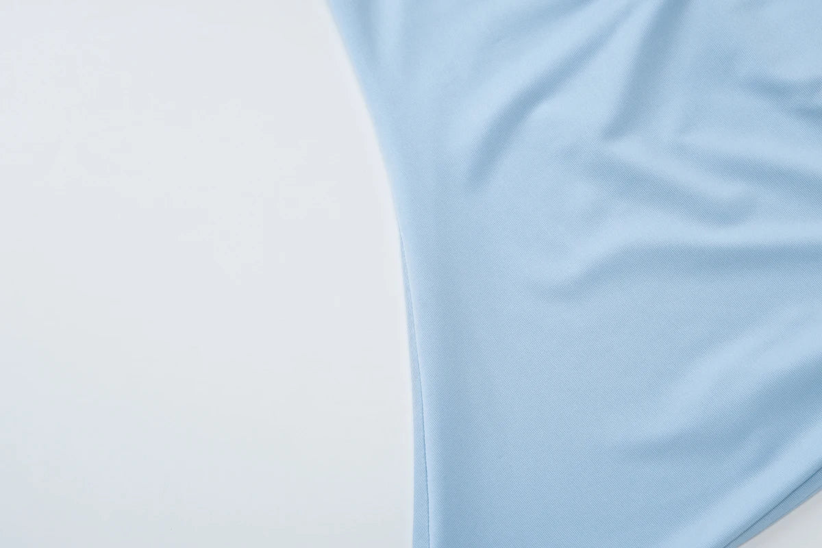 Dulzura One Shoulder Sleeveless Backless Bodycon Irregular Metal Button Tank Top Solid Sexy Casual Y2K Tops Party Street Outfit