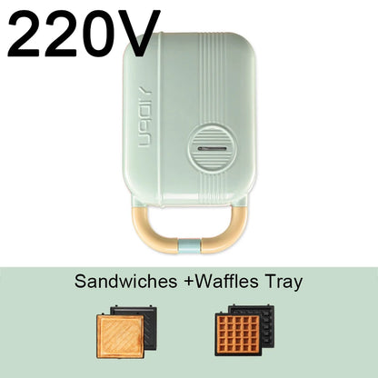 Mini Sandwich Machine Breakfast Maker Multi Cookers Toasters Electric Ovens Hot Plates Bread Pancake Waffle Donuts