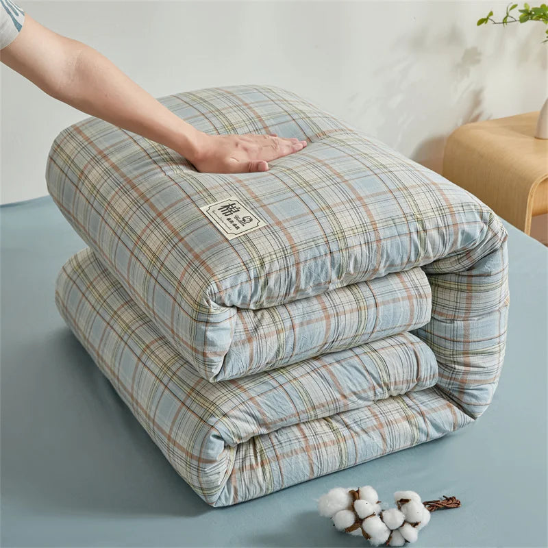 Quilt cotton queen Fall double bed comforters Quilt with cover washable Winter blanket Duvet 220x240 nordic duvet bed 150