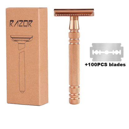 Double Sided Blade Male And Female uUniversal Hair Scraper, Safety Razor, Old-fashioned Shaver Barber Shaver Male.