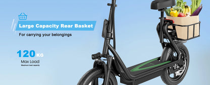 AOVOPRO EB1/EB1 PLUS 500W Electric Scooter 54.6V10.4Ah/22.5Ah Large Capacity Battery 45/100KM Long Range 35km/h 14Inch EScooter.