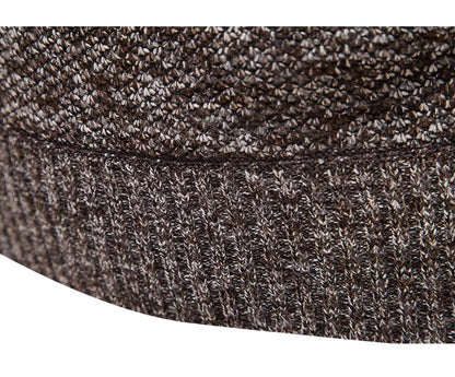 Autumn Winter Fleece Sweater Men Thicker Turtleneck Warm Pullover Slim Fit Man Clothes Luxury Brand Black Brown Jumpers Elastic.