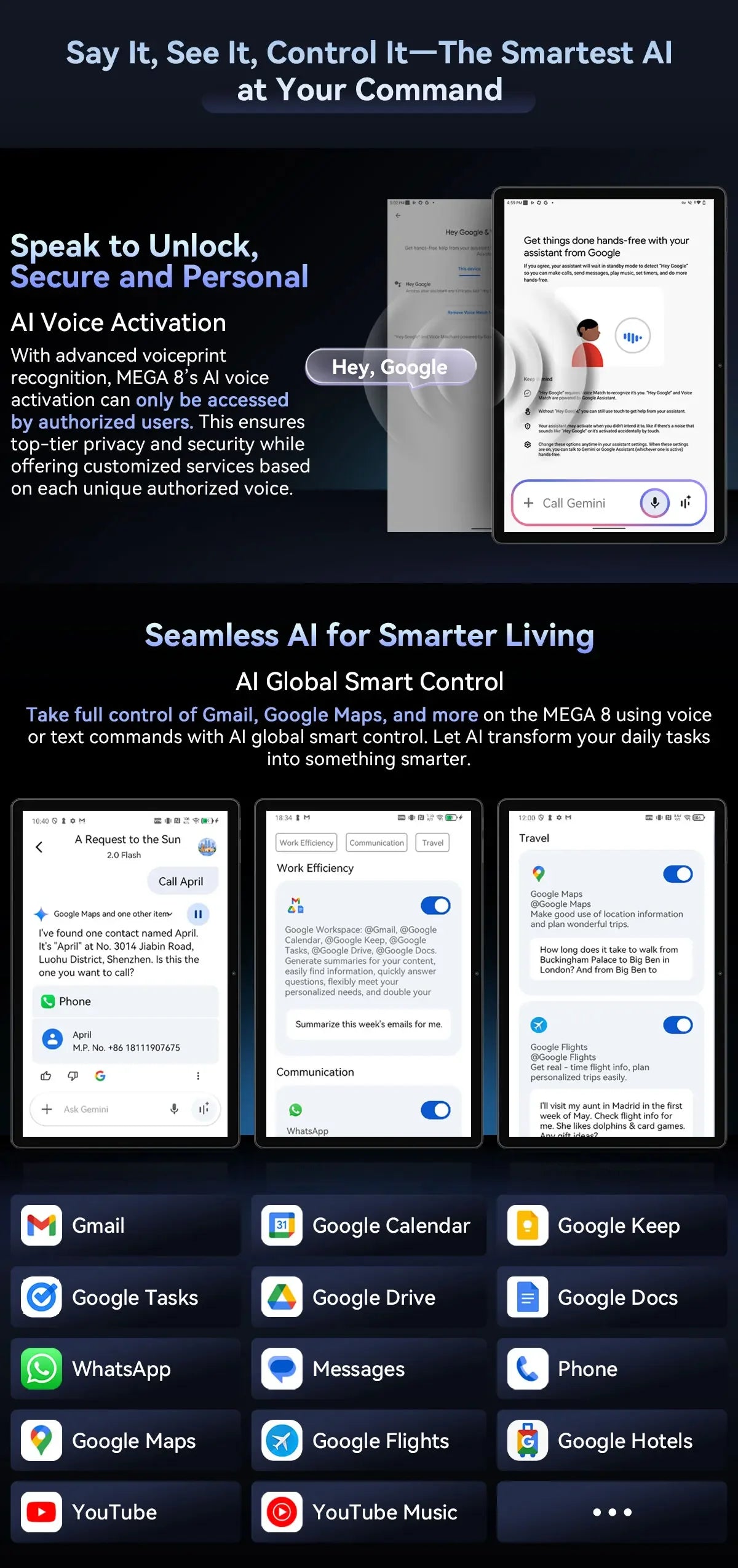 Blackview MEGA 8 [No EU Charger] Tablet 13 inch 90Hz 2K FHD+ Display 36GB(12+24) 512GB 11000mAh 50MP+13MP Android 15 Dual SIM 4G.