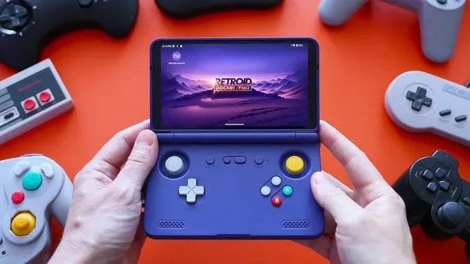 Retroid Pocket Flip 2 SD865 / D1100 Retro Handheld game Console 1080p 500Nits Foldable Gaming Console with 5.5" Screen 5000mAh.