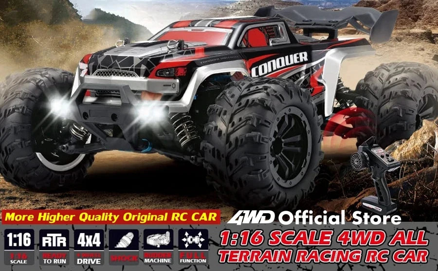 4WD Remote Control Car Off Road 4x4 RC High Speed Buggy Truck Super Brushless 50 or 80KM/H Fast Drift Racing Toy Kids Adults