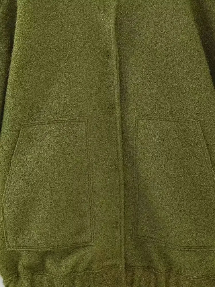 TRAFZR Damenjacken Frühling 2023, elegantes Fleece, Vintage, neue Oberbekleidung, Langarm, Harajuku, Y2k, Streetwear, Bomberjacken