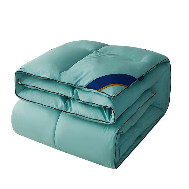 Winter Warm Thicken Duvet 100% Cotton Face Filling Fiber Down Quilts 150x200cm Home Sleeping White Duvet 1pc.