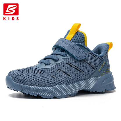 Baasploa Children Running Shoes Fashion Lightweight Boys Sport Sneakers Breathable Mesh Tenis School Shoes for Boys Kids Sneaker