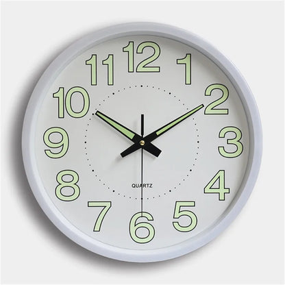 30cm Minimalistischen Wanduhr Moderne Design Glowing in the Dark Baby Zimmer Hängen Uhr Uhren Klok Nacht Wohnzimmer wohnkultur