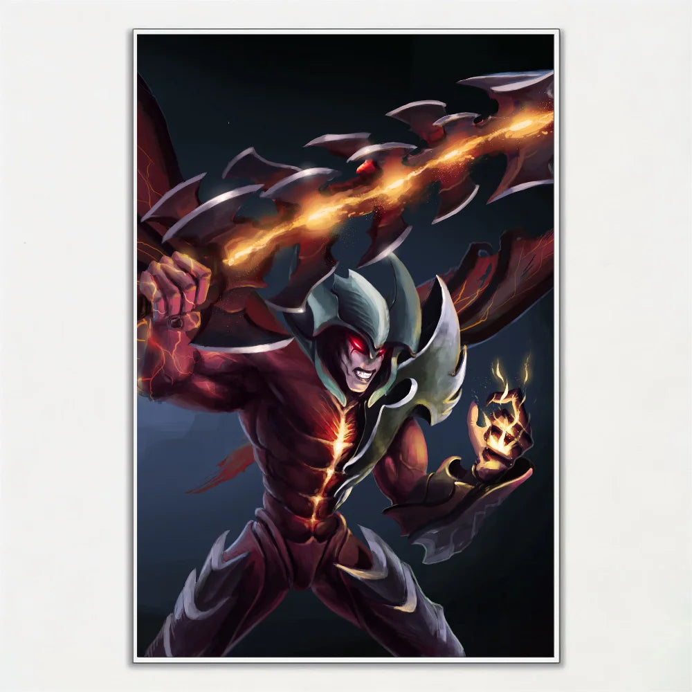 Aatrox League Of Legends Poster Wall Art Home Decor Room Decor Digital Painting Living Room Restaurant Kitchen Art.