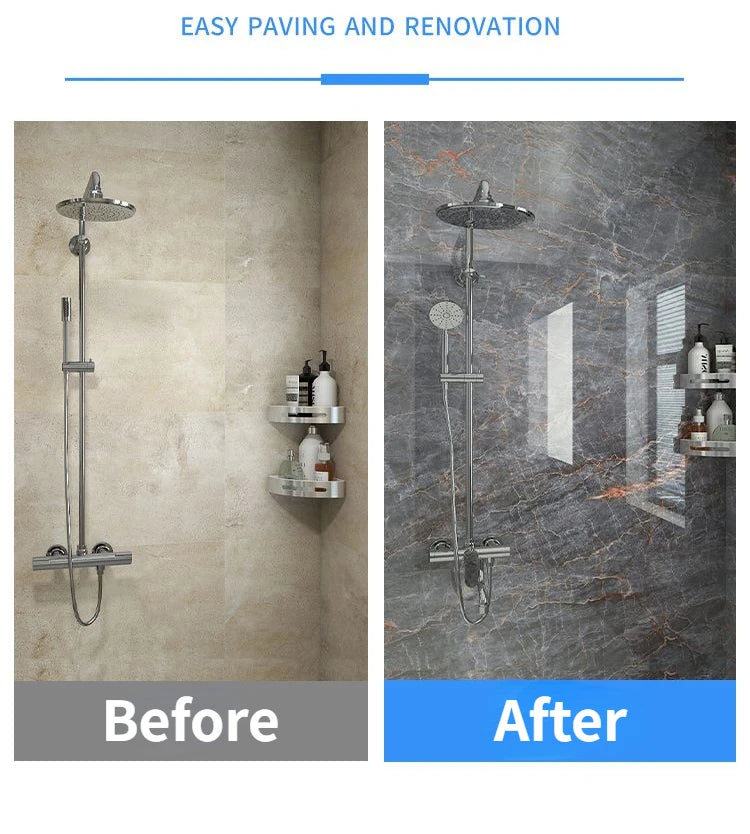 80CM Marble Self Adhesive Waterproof Wallpaper for Bathroom Wall Deocr Kitchen Oil Proof Mould-Proof Wall Stickers Home Decor