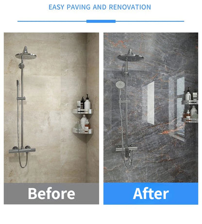 80CM Marble Self Adhesive Waterproof Wallpaper for Bathroom Wall Deocr Kitchen Oil Proof Mould-Proof Wall Stickers Home Decor