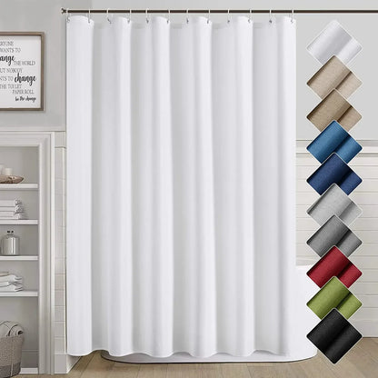 Graue Duschvorhänge, modern, minimalistisch, für Hotel, Zuhause, einfarbig, Badvorhang, Polyesterstoff, Badezimmer-Dekorationsset mit Haken