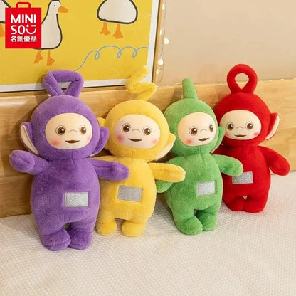 MINISO Teletubbies cartoon doll plush toy soothing doll receiver cute doll decoration boy and girl birthday Halloween gift..