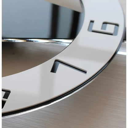 "Schicke Dekor uhr" Acryl leise Wanduhr mit Pendel, kein Bohren, batterie betrieben für Schlafzimmer und Wohnzimmer Dekoration
