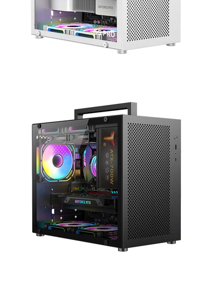 METALFISH S5 PRO 20L Computer Case Gaming PC Chassis Support MATX/ITX SFX/ATX PSU 160mm Tower /180 WaterCooling Cooler