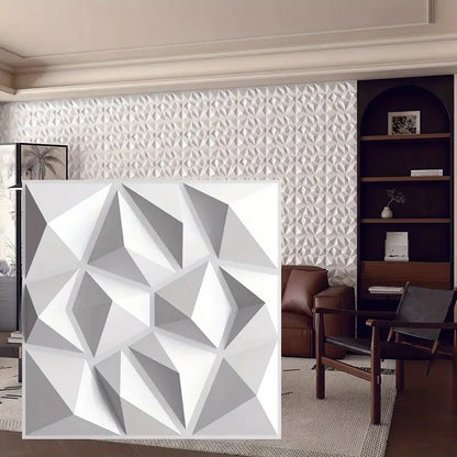 10pcs 30x30cm 3D Art Wall Panel background wall decoration exterior 3D wallpaper suitable for room bathroom ceiling hotel office