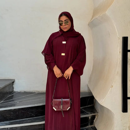 Elegant Dubai Abaya for Women Muslim Dress Ramadan Eid Kebaya Kimono Jalabiya Turkey Kaftan Islam Clothing Caftan Marocain Femme.