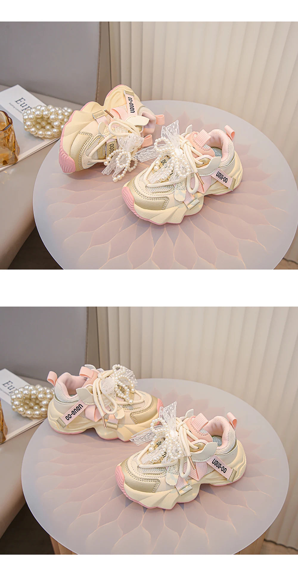 Autumn Sneakers For Kids Korean Style Trend Fashion Girl's Sneakers Soft-soled Breathable Teenager Children Sport Shoes.