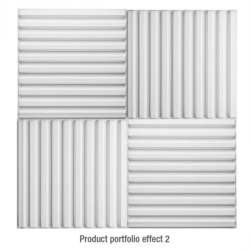 12pcs 30cm 3D Wall Panel Venetian blinds mouldings Living Room Background Decal Tile Mold 3D wall sticker bathroom kitchen wall