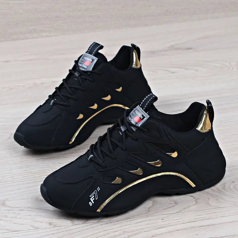 Luxury Men's Sneakers High Quality Leather Casual Shoes for Men Fashion All-match Sport Shoes Platform Comfor Men Running Shoes.