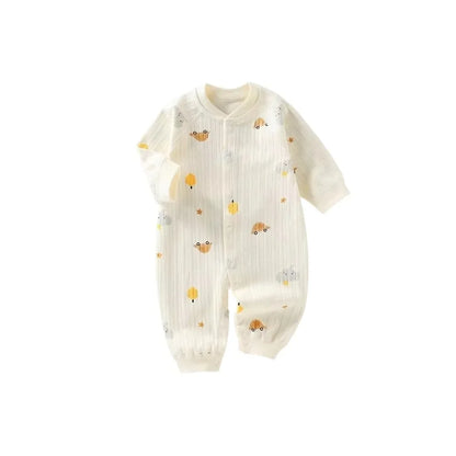 Babykleidung für Mädchen und Jungen, Body und einteiliges Langarm-Outfit für Neugeborene für Outdoor-Kleidung, Frühling, Herbst, Sommer, gestrickter Strampler.