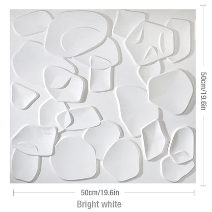 4pcs 50x50cm 3D wall panel Geometric lines 3D wall sticker wallpaper mural diamond design decor tile 3d mold 90's aesthetic room