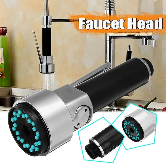 Kitchen pull-out faucet nozzle handheld ABS faucet water-saving high-pressure nozzle bathroom sink faucet replacement
