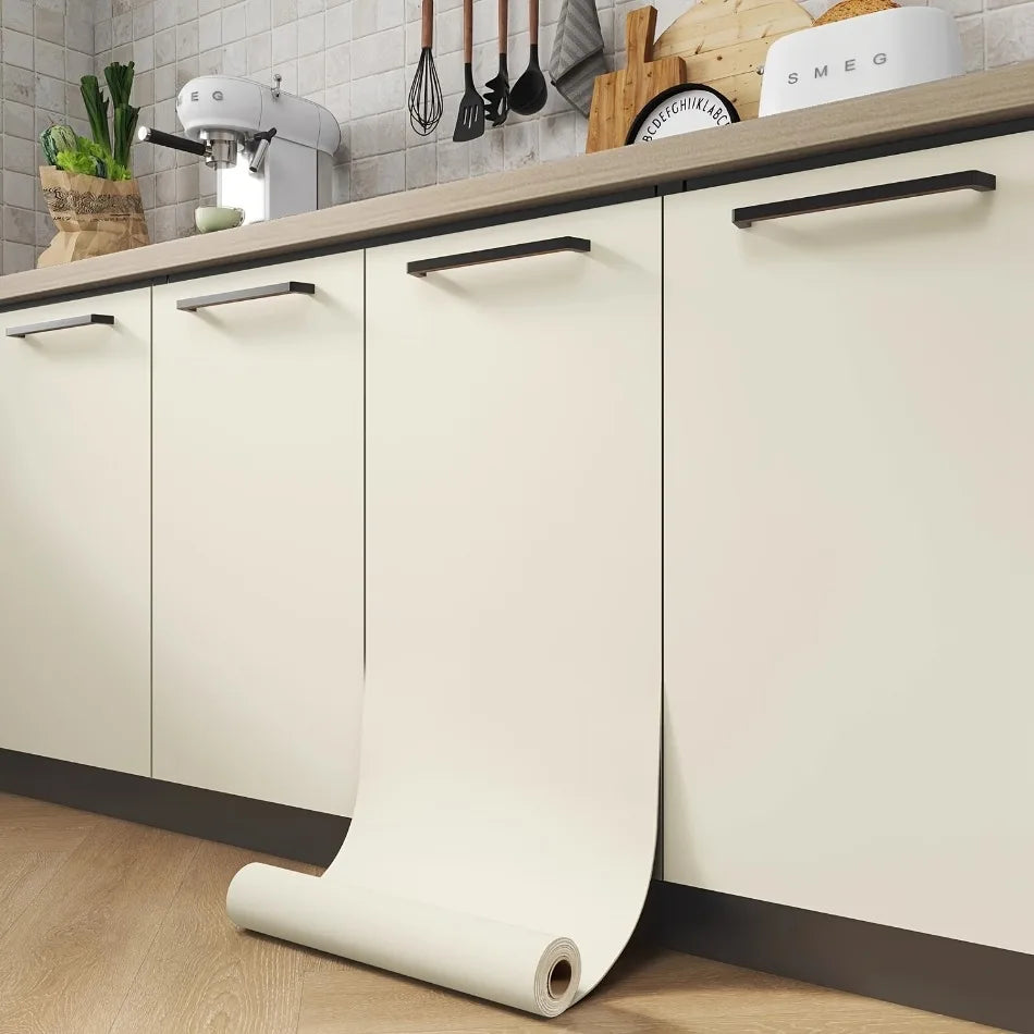 60 cm Vinyl-Tapete zum Abziehen und Aufkleben, mattschwarz, grau, weiß, abnehmbares, dickes Kontaktpapier für Wände, Küchen, Arbeitsplatten, Schränke