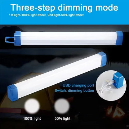 LED Bar light Rechargeable Tube Camping Lamp Magnetic Suspension Portable Light Bulb for Emergency Night Market Outdoor Lighting.